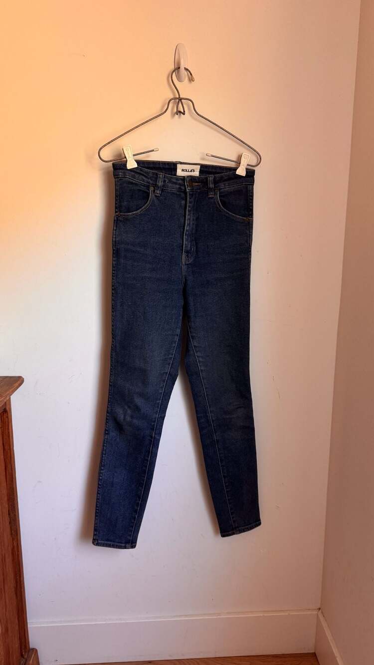 Rolla's Eastcoast Ankle High Rise Super Skinny Jeans in G'Day Mate